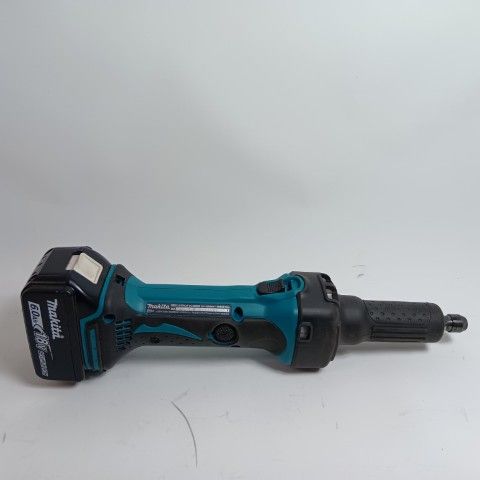 MAKITA マキタ グラインダー GD 800 D ブルー 程度B 充電器 充電池 ケース付 コードレス式 18 v 6 0 Ah キズ ヨゴレ有 工具キャビネット グラインダー 