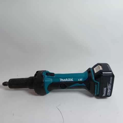 MAKITA マキタ グラインダー GD 800 D ブルー 程度B 充電器 充電池 ケース付 コードレス式 18 v 6 0 Ah キズ ヨゴレ有