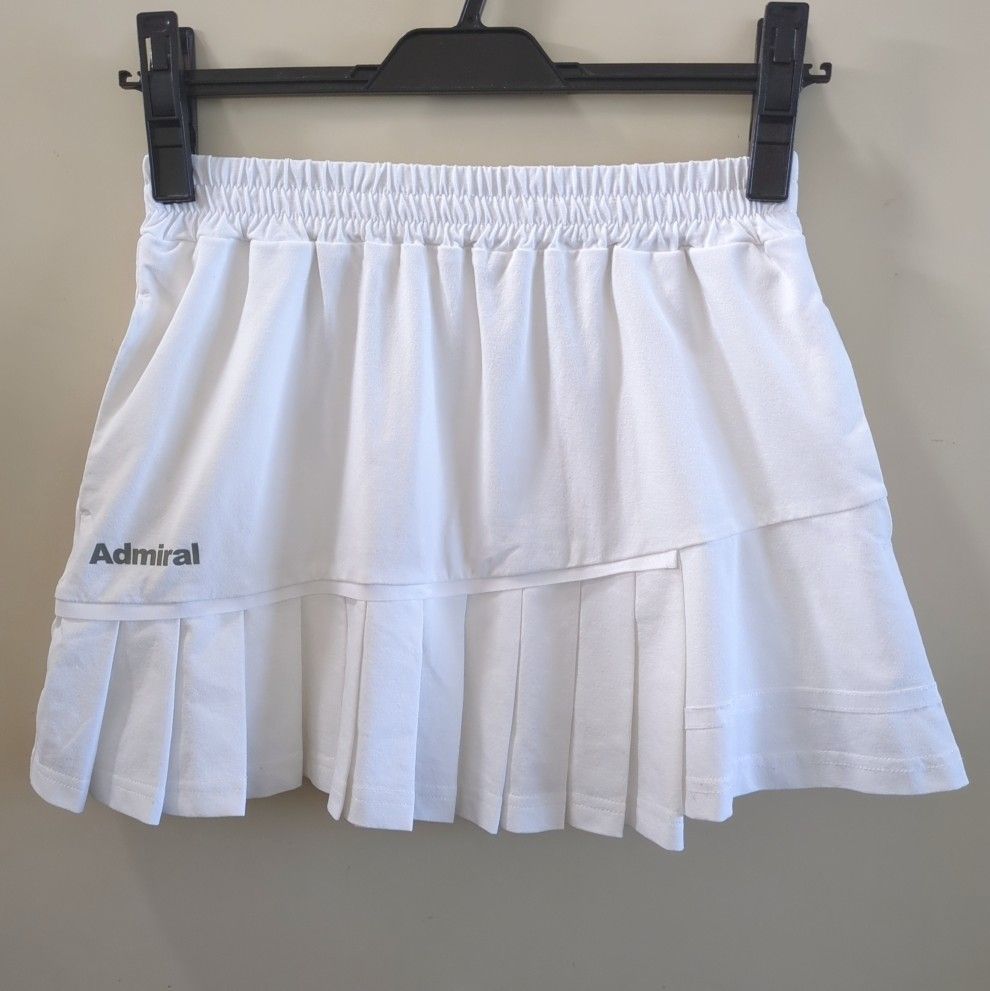 Admiral アドミラル テニス ウェア スコート Sサイズ 中古品 白 - メルカリ