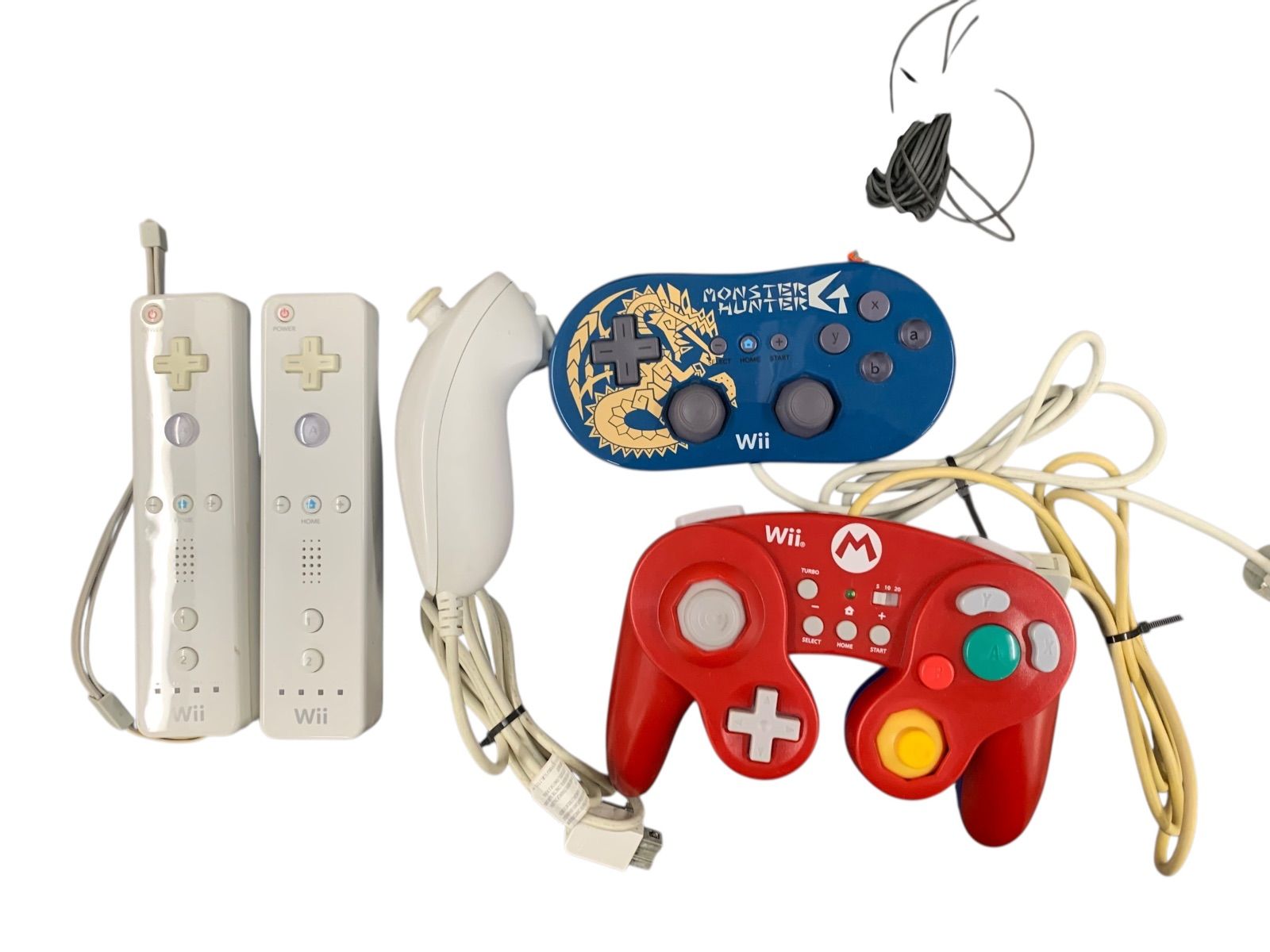 Wii 本体 フルセット マリオ モンハン コントローラー付
