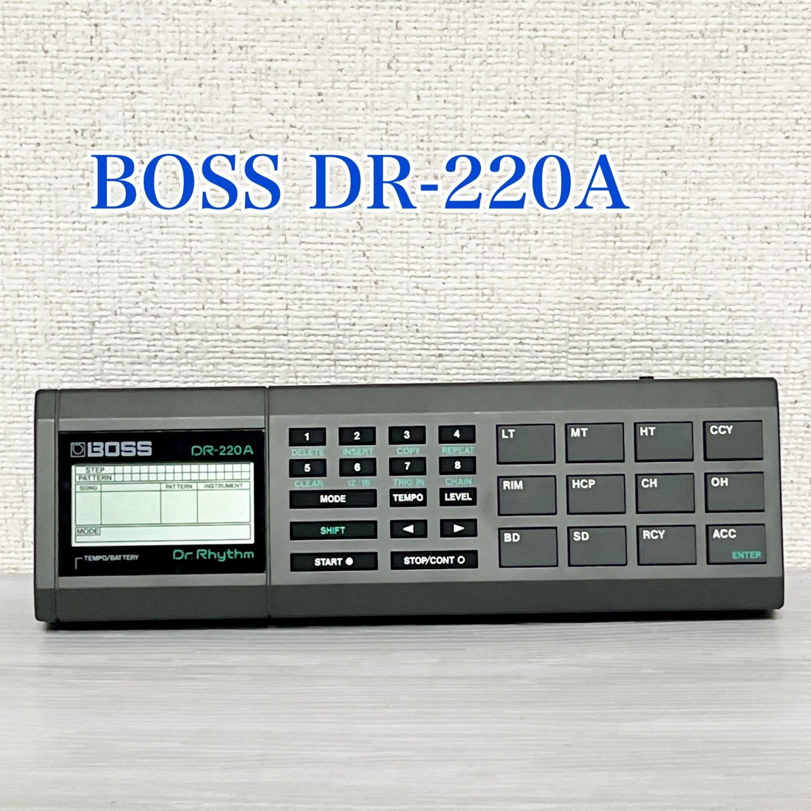 BOSS DR-220A リズムマシン ビンテージ 日本製 MADE IN JAPAN パターン 