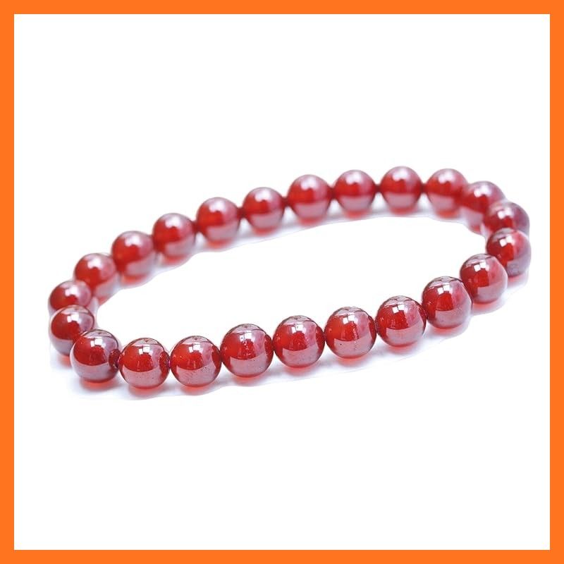 Ｋ ＫＯＵＯＫＵ 古憶 オレンジガーネットブレスレット 柘榴石 の誕生石 パワーストーン 天然石 数珠 オレンジガーネット 8 mm