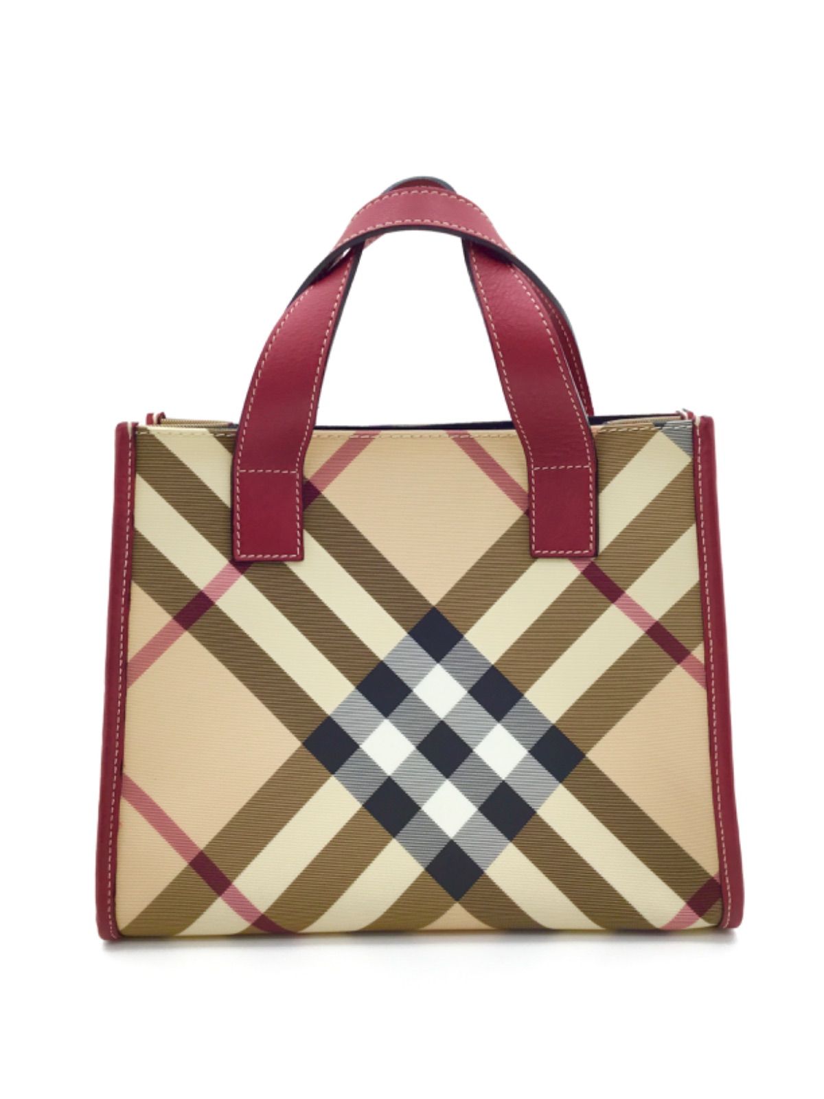 中古美品】バーバリー BURBERRY ノバチェック メガチェック PVC
