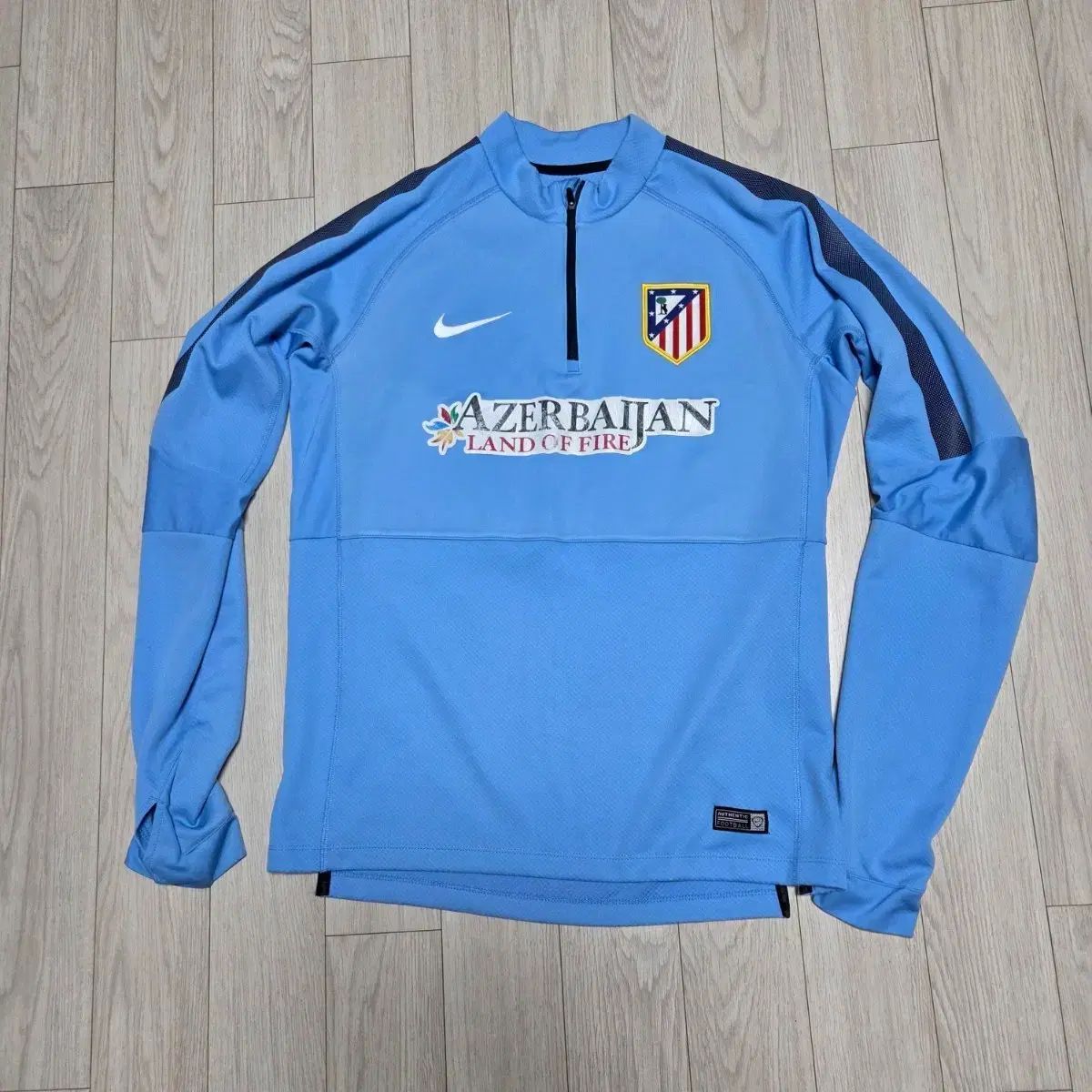 14 15 アトレティコ マドリード ハーフジップアップ ドリルトップ 支給品