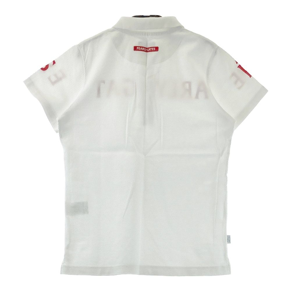 【新品未使用】タグ付き　パーリーゲイツ　 ホワイト ポロシャツ サイズ1 サイズ：1 PEARLY GATES パーリーゲイツ 半袖ポロシャツ ホワイト系