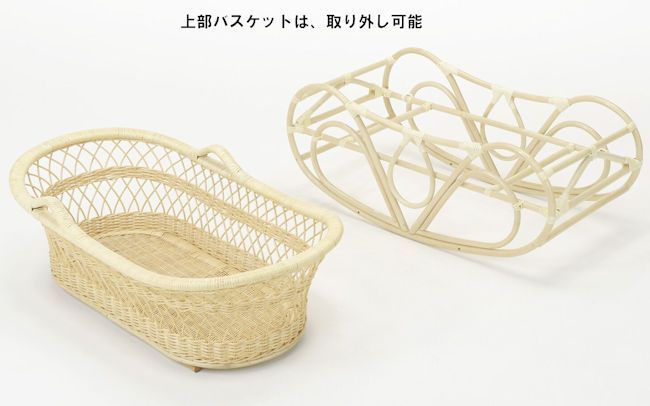 籐 ラタン ゆりかご95x56x52cm ヨーラン ようらん ベビー用品 新生活 