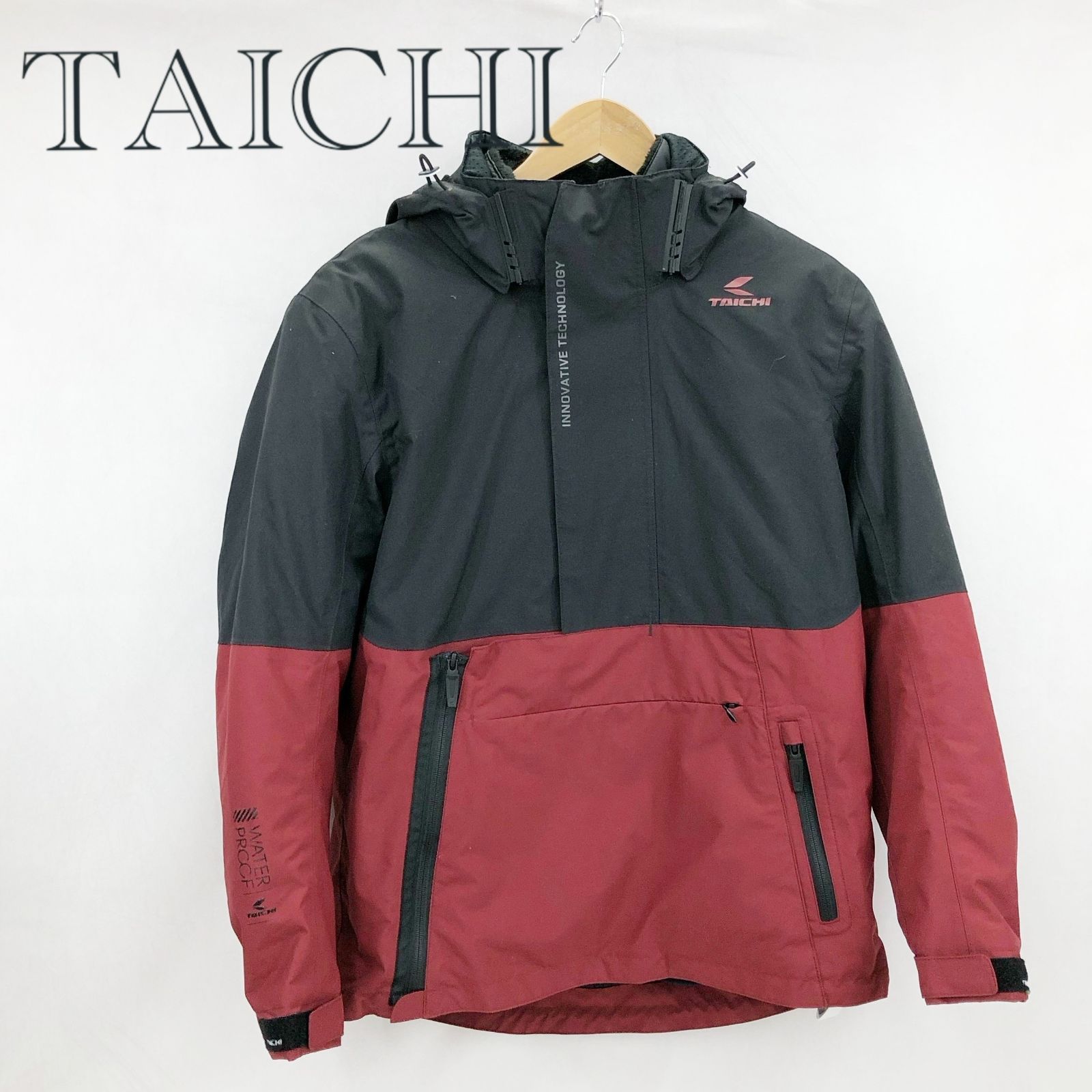 TAICHI タイチ RSJ 733 モトレック オールシーズンパーカ M ブラック＆レッド メンズ ファッション _219023