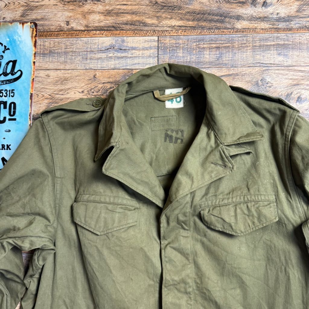 フランス軍 M-47 フィールドジャケット 前期 50s 実物 HBT