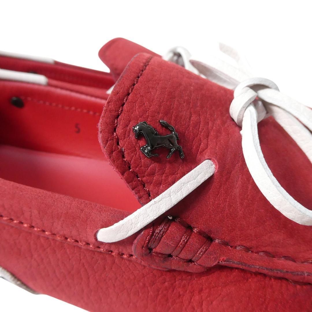 デッキシューズ 赤