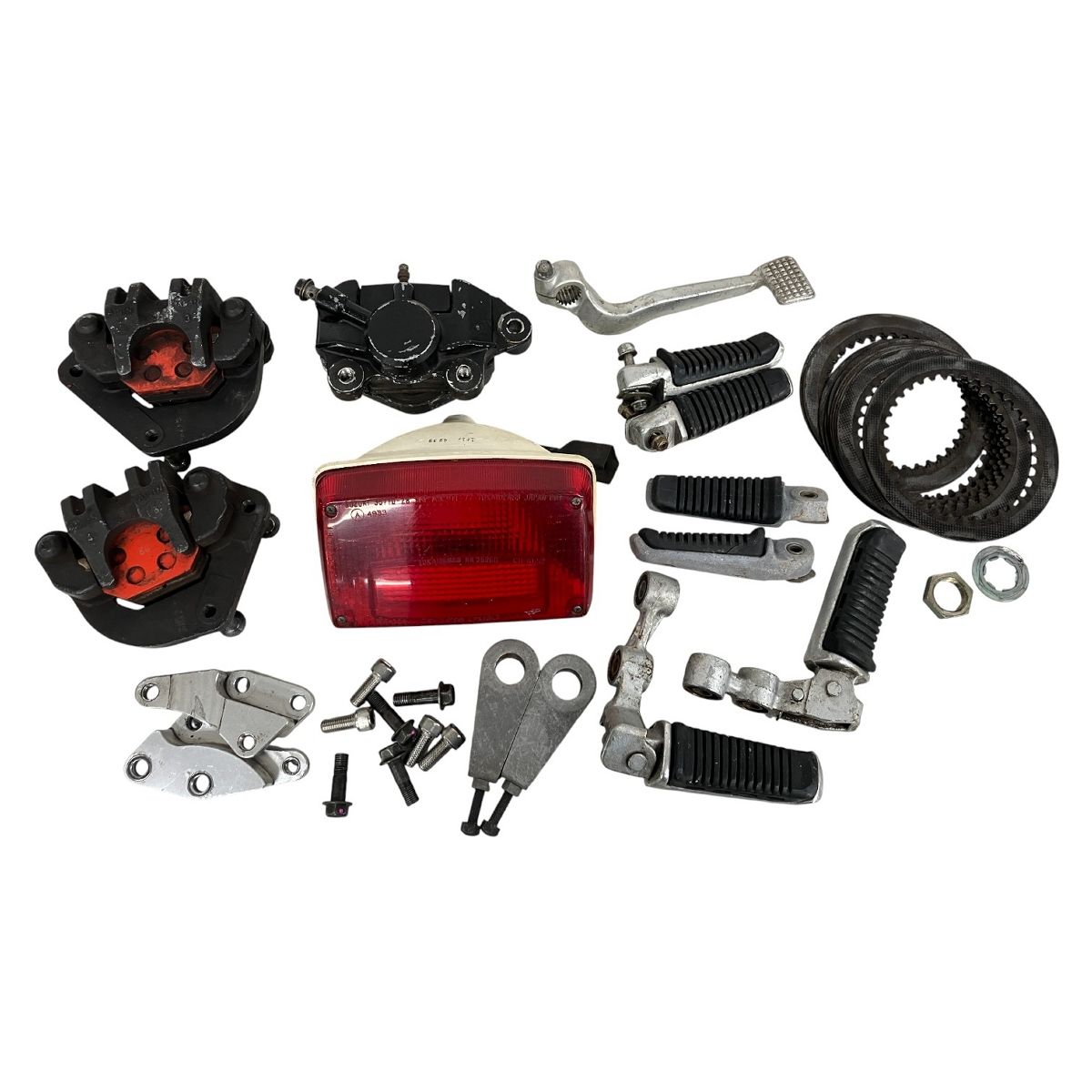 Suzuki スズキ テールランプ ステップ 4 タンデムステップ 2 クラッチプレート ブレーキペダル キャリパーサポート ブレーキ 3 バイクパーツ おまとめ