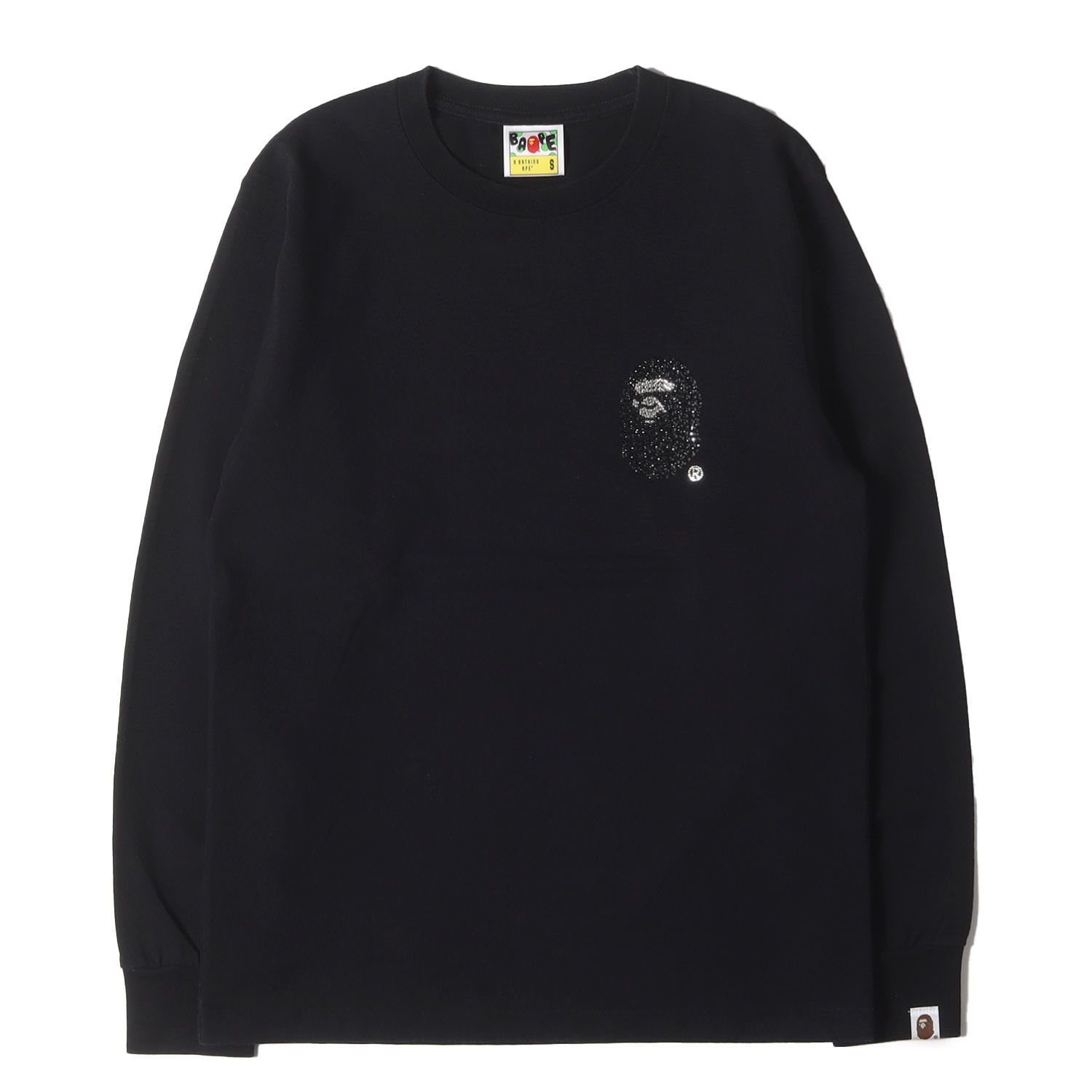 A BATHING APE ア ベイシング エイプ Tシャツ ブラック 黒 サイズ:S