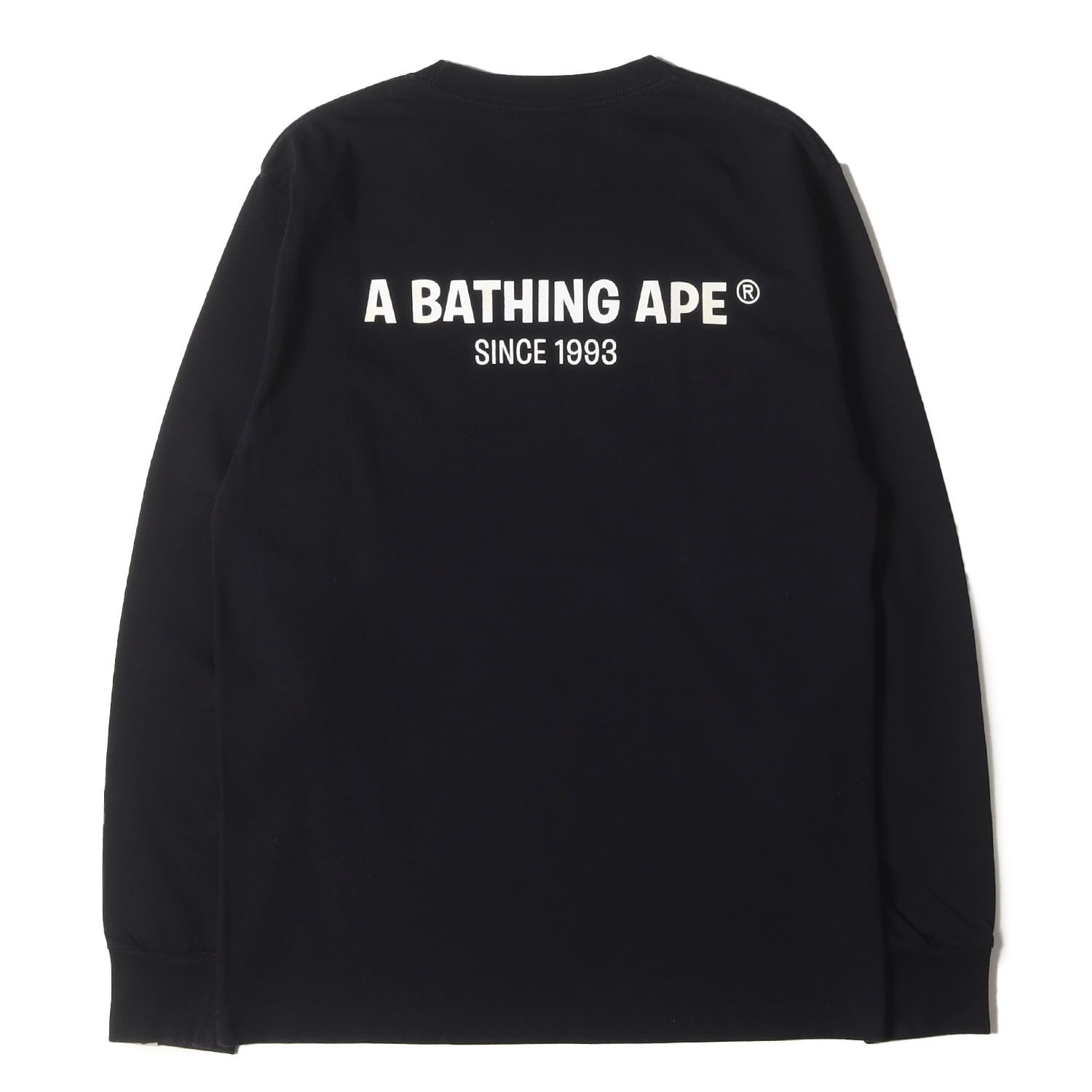 A BATHING APE ア ベイシング エイプ Tシャツ ブラック 黒 サイズ:S 
