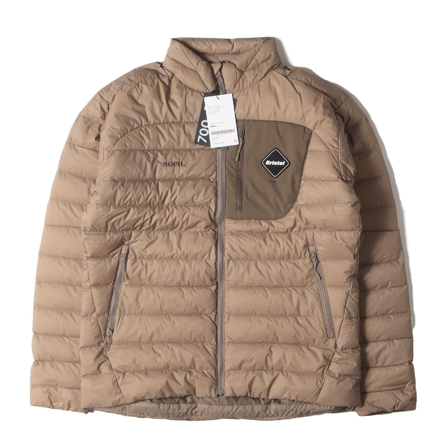 Bristol ブリストル　ナイロンジャケット ベージュ　Mサイズ 新品】F.C.Real Bristol エフシーレアルブリストル ジャケット