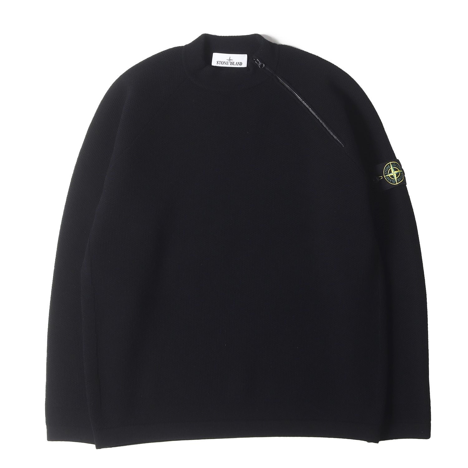 美品】STONE ISLAND ストーンアイランド ニット ブラック 黒 サイズ:XL 