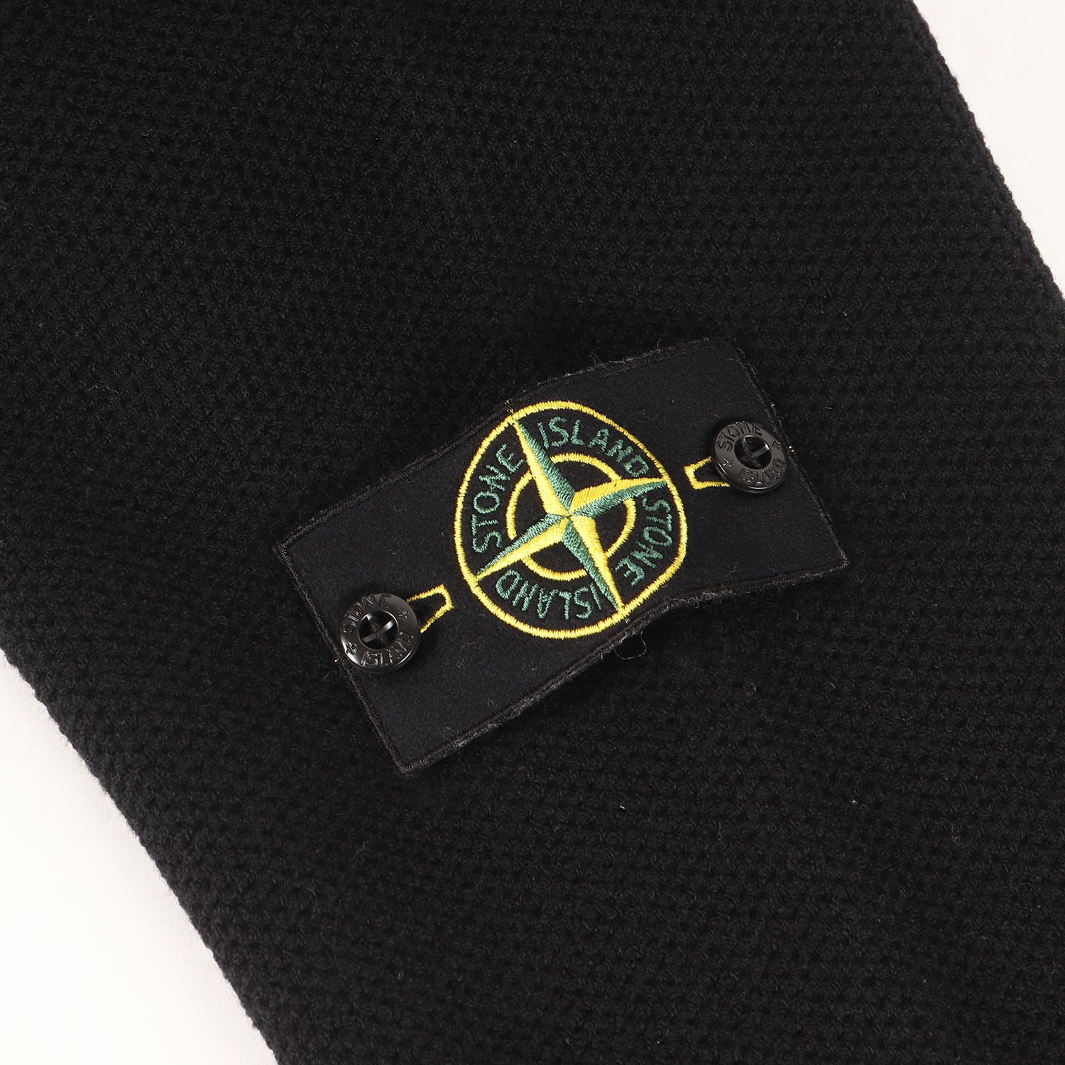 美品】STONE ISLAND ストーンアイランド ニット ブラック 黒 サイズ:XL 