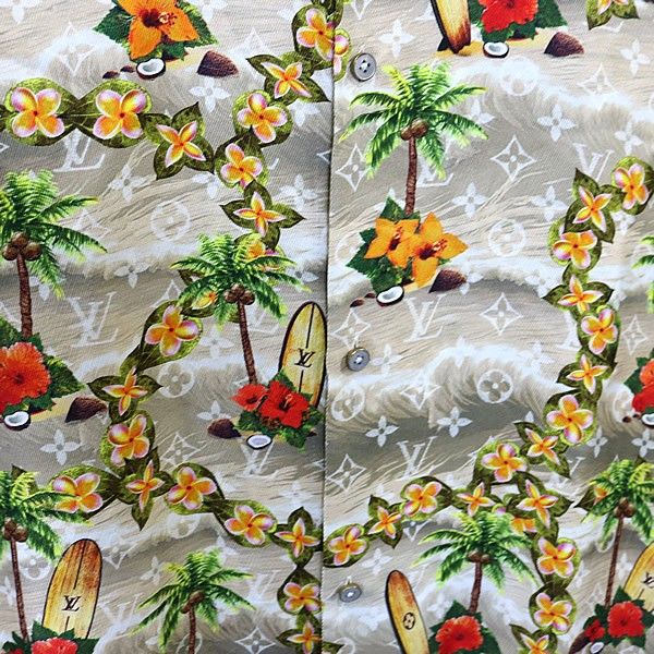 Louis Vuitton 銀座店 ルイヴィトン 2024 シルク アロハ シャツ メンズ