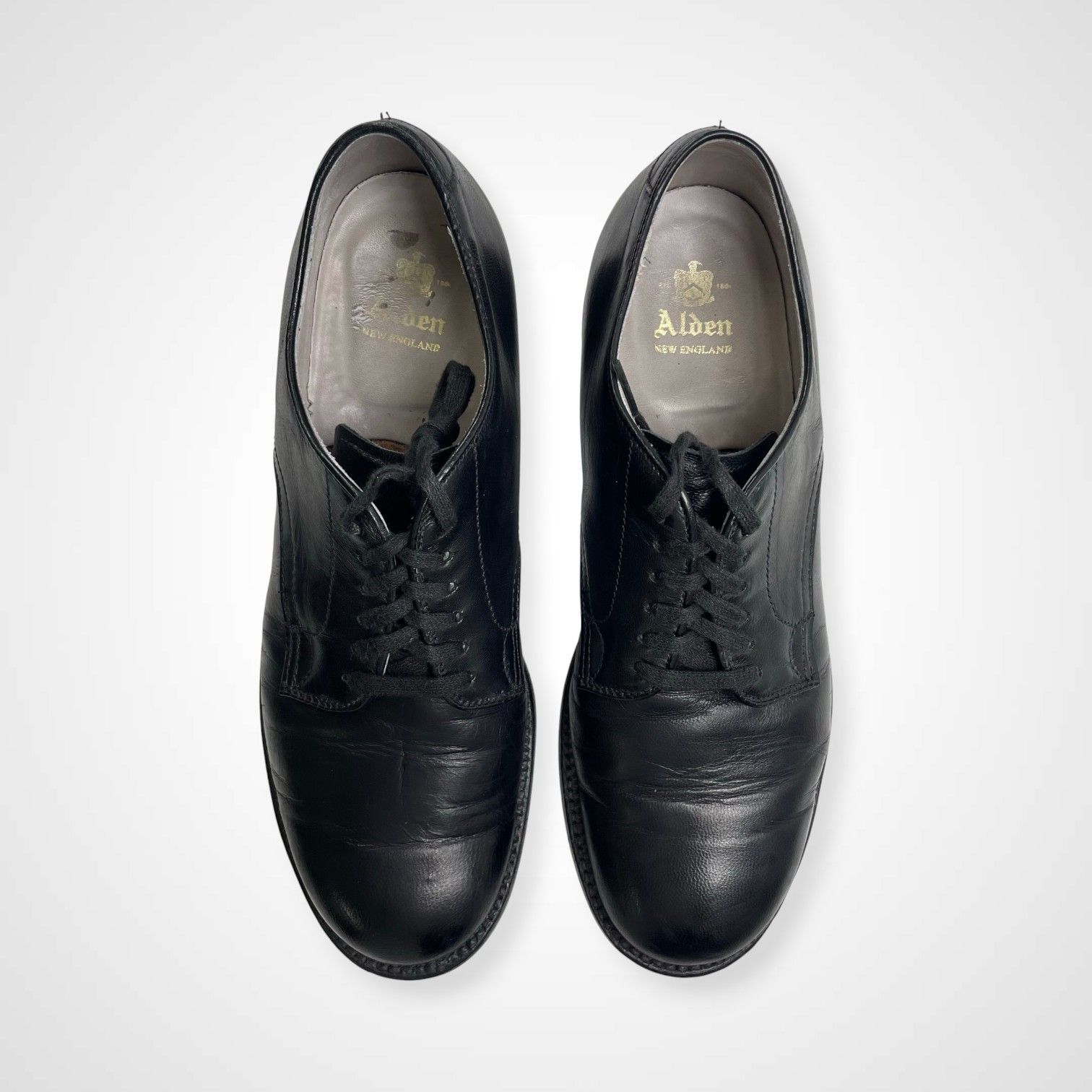 Alden オールデン 6アイレット プレーントゥ キッドレザー ミリタリーラスト 53719 参考定価 119 000 tax SIZE 6 1 2