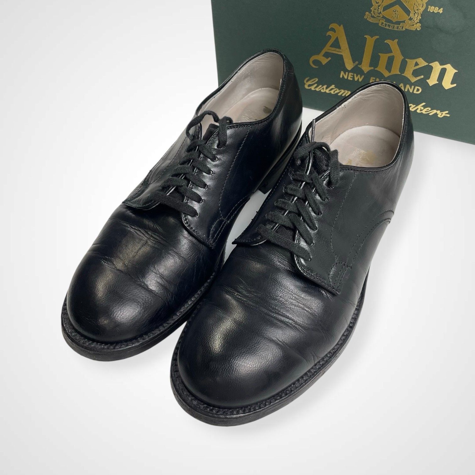 Alden オールデン 6アイレット プレーントゥ キッドレザー ミリタリーラスト 53719 参考定価 119 000 tax SIZE 6 1 2