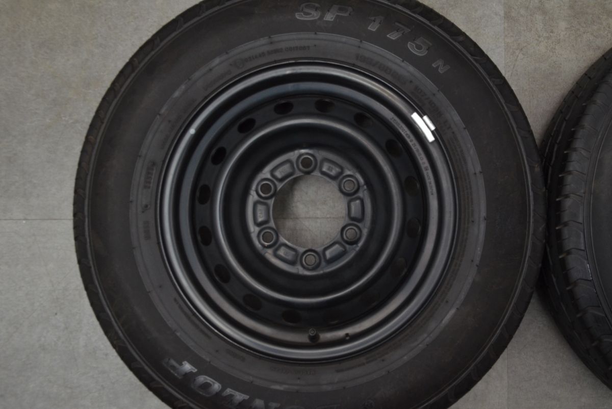  トヨタ 200系 ハイエース 15 in 6 J 35 PCD 139 7 ダンロップ SP 175 N 195 80 R LT レジアスエース 流用 ノーマル戻し 可 15インチ タイヤ ホイールセット