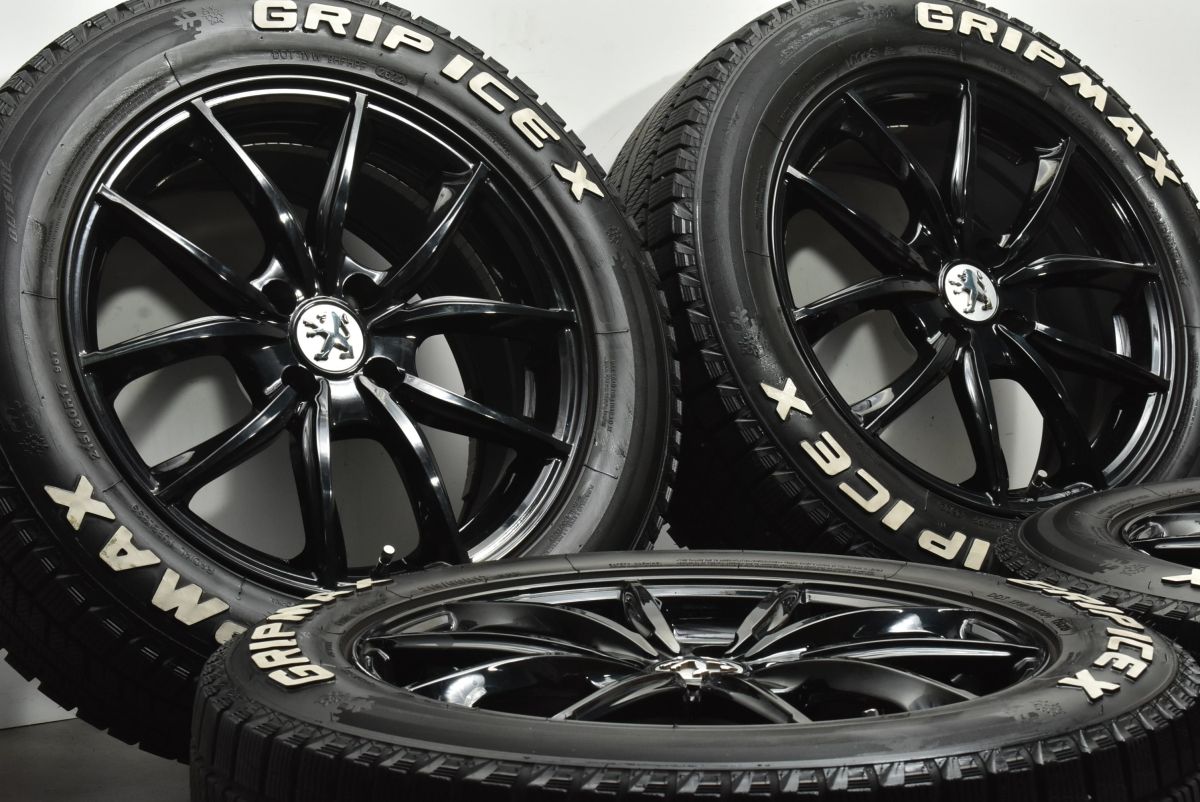 ホワイトレター ユーロテック 17 in 7 J 38 PCD 108 GRIPMAX GRIPICE X 215 60 R プジョー 2008 交換用に 可 スタッドレス PEUGEOT