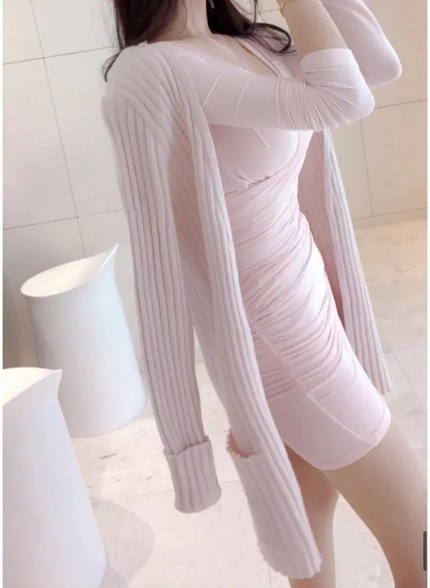 ラビス フォーシーズンズ カーディガン ベビーピンク