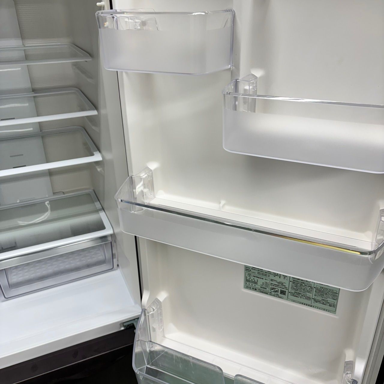 539 日立大型冷蔵庫 300L強 小型 家庭用 右開き 自動製氷 ブラウン