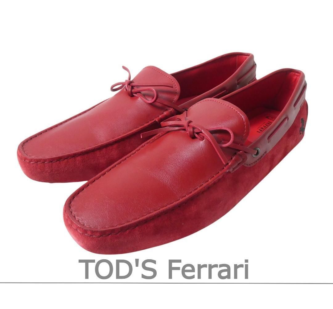 未使用 TOD'S トッズ Ferrari フェラーリ コラボ サイズ11.5 約30