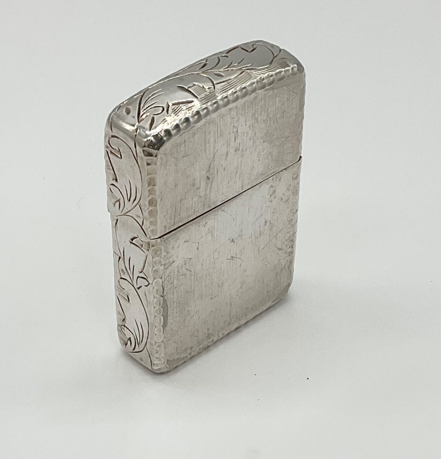 ZIPPO アラベスク ハンマートーン サイド3面手彫り 1941レプリカ 2014 