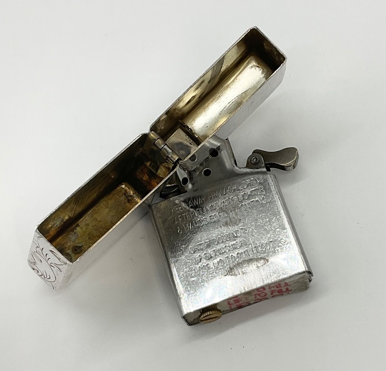 ZIPPO アラベスク ハンマートーン サイド3面手彫り 1941レプリカ 2014 