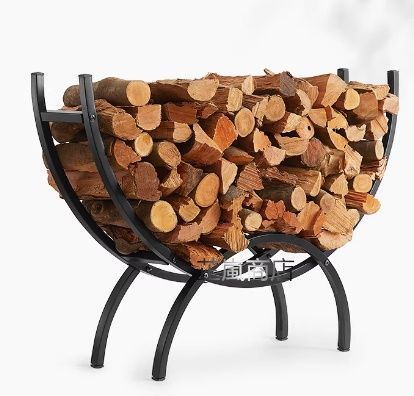 入荷 薪ストッカー 暖炉用薪置き台 家庭用鉄製薪収納ラック 薪たて キャンプ用薪かご