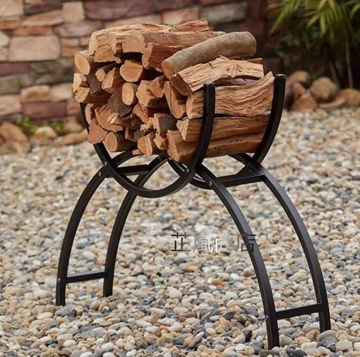  入荷 薪ストッカー 暖炉用薪置き台 家庭用鉄製薪収納ラック 薪たて キャンプ用薪かご アウトドアヒーター アウトドア