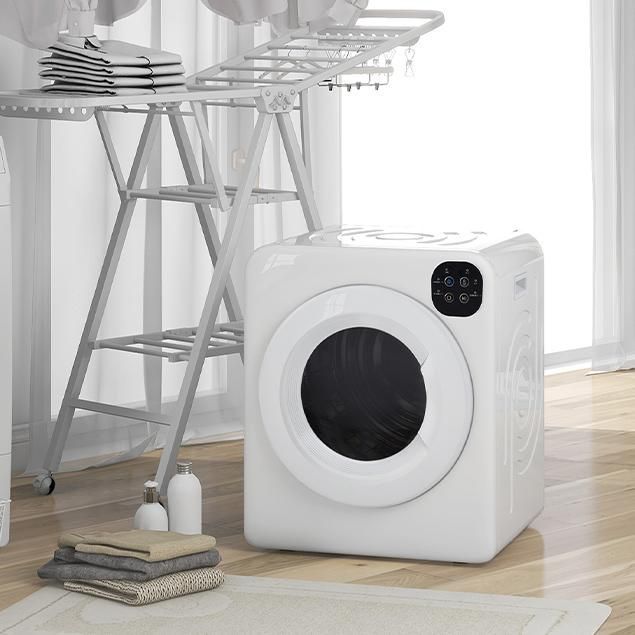 SENTERN 衣類乾燥機 6 kg 乾燥機 6キロ 衣類 大型 ドラム 家庭用 一人暮らし ウール 自動モード タッチパネル コンパクト タイマー UV除菌 梅雨対策 湿気対策 花粉対策