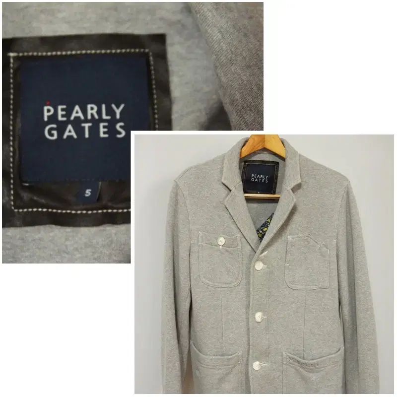 パーリーゲイツ グレー ゴルフ用 ジップアップ ジャケット メンズ100