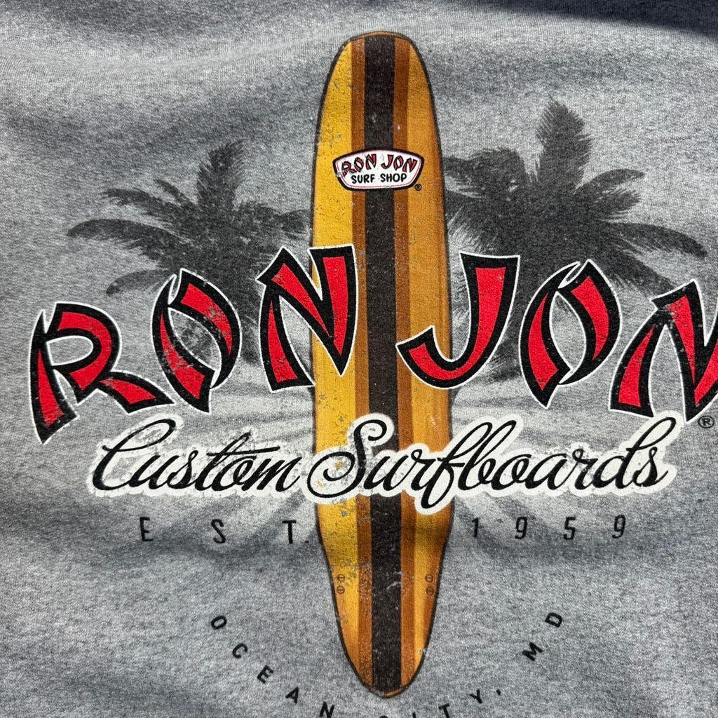 90s RON JON SURF SHOP ロンジョン ロゴ プリント スウェットパーカー 90s RON JON SURF SHOP ロンジョン ロゴ プリント スウェットパーカー