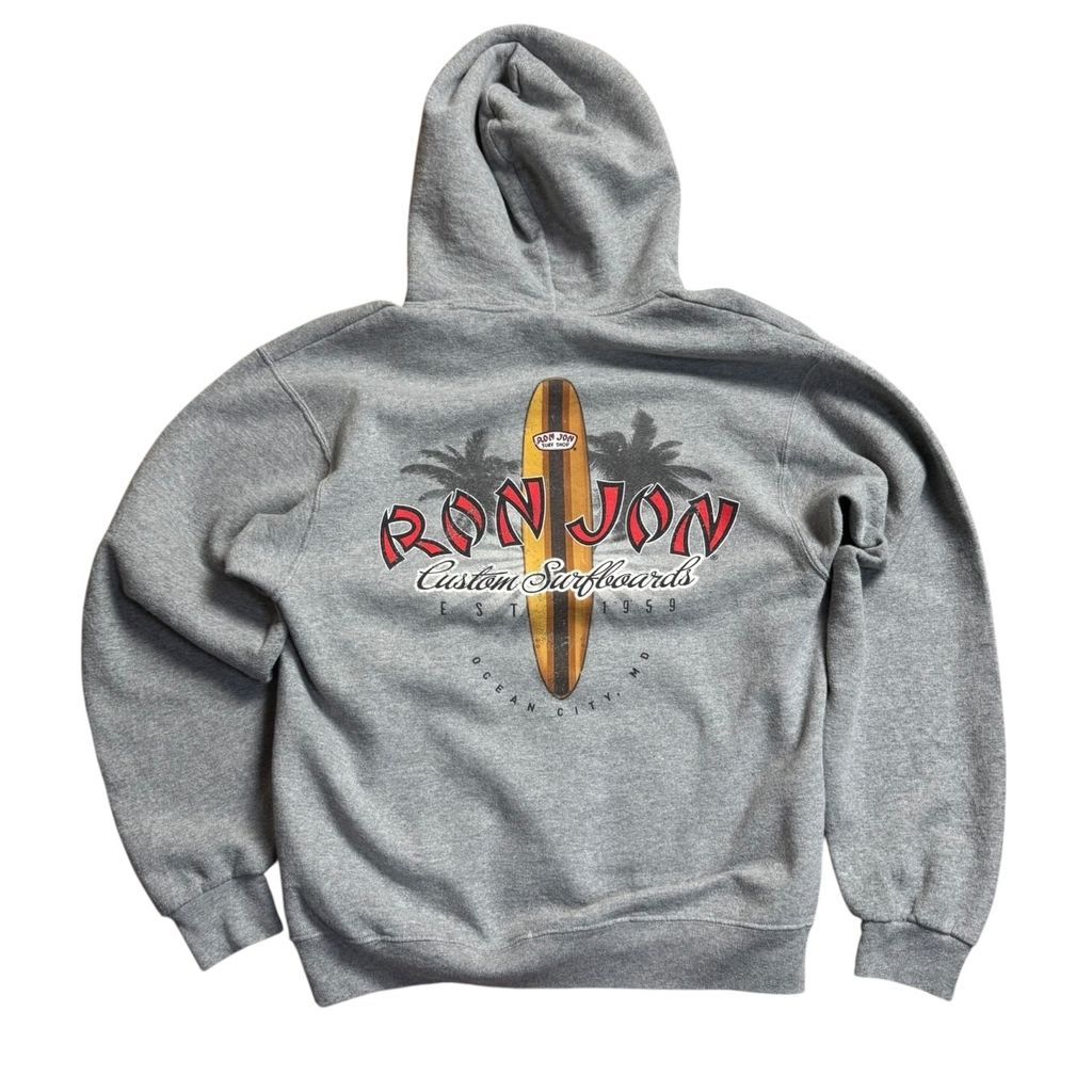90s RON JON SURF SHOP ロンジョン ロゴ プリント スウェットパーカー