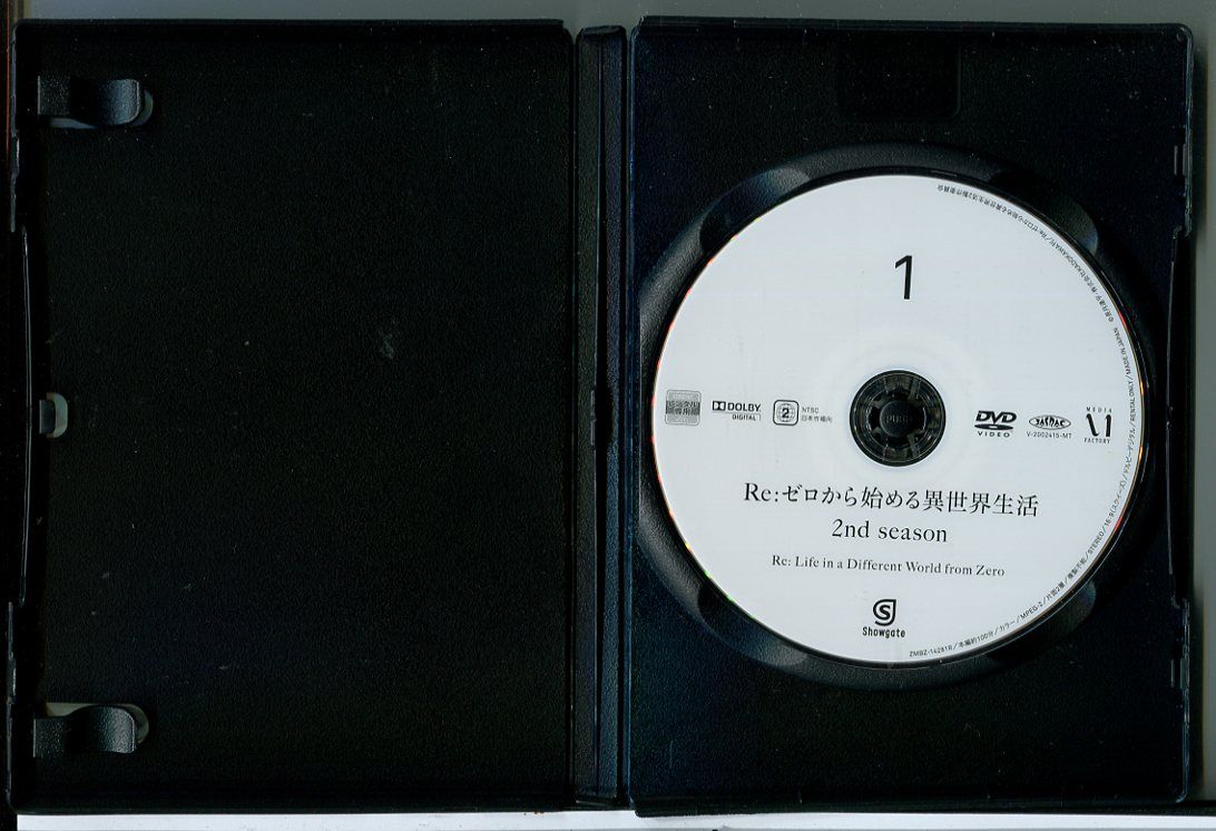 DVD Re:ゼロから始める異世界生活 2nd season 全8巻セット/DVD レンタル