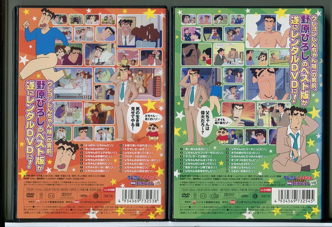 クレヨンしんちゃん きっとベスト 凝縮!野原ひろし 全2巻セット/DVD