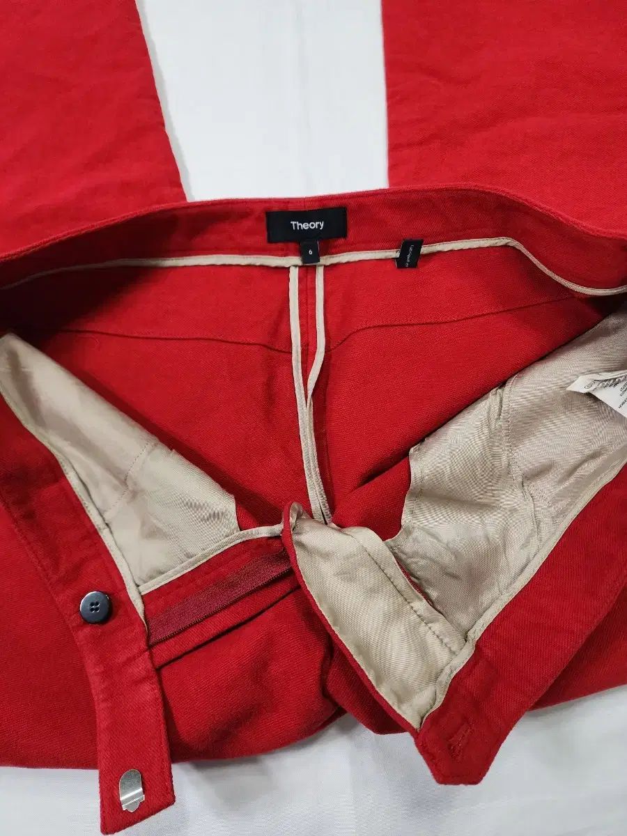  6 Theory モールスキン ツイル クロップド パンツ チノパン パンツ