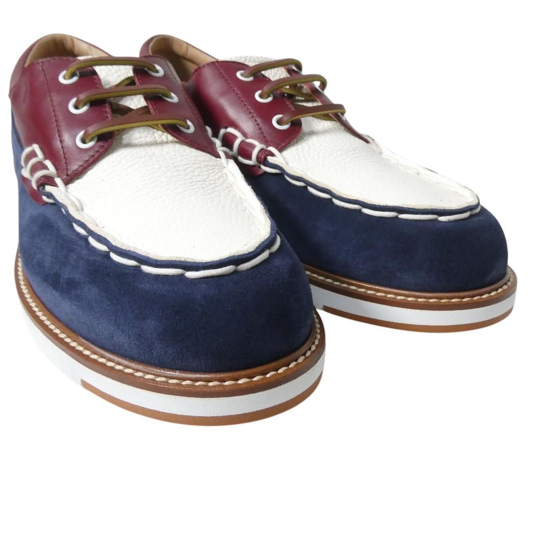  ♥ TOD S トッズ サイズ10 約29㎝ ALLACCIATA LIGHT スエード レザー レースアップ デッキシューズ ローファー モカシン マルチカラー メンズ モカシン デッキシューズ ブーツ 革靴