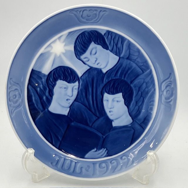 二級品 ロイヤルコペンハーゲン イヤープレート 1922年 Three Singing Angels 三人の歌う天使 プレート