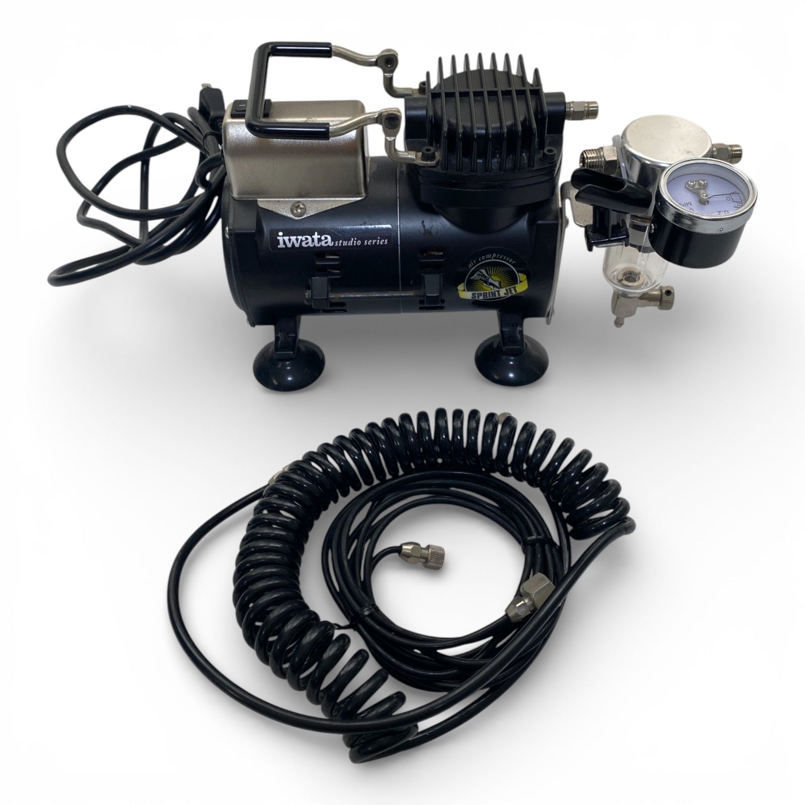 ◯ アネスト岩田 ANEST IWATA エアーブラシ用オイルフリーコンプレッサ IS 800 J スプリントジェット コンパクト 静音設計 1400 3232