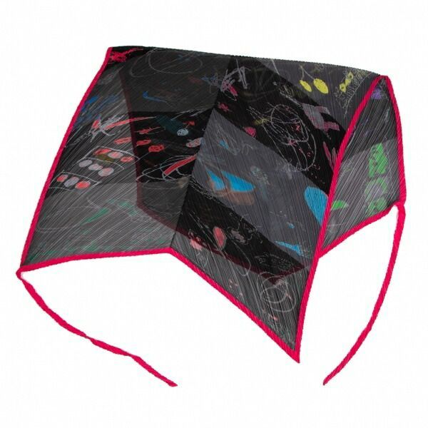 プリーツプリーズ ドラゴン ストール pleats please プリーツプリーズPLEATS PLEASE グラフィックプリントプリーツストール