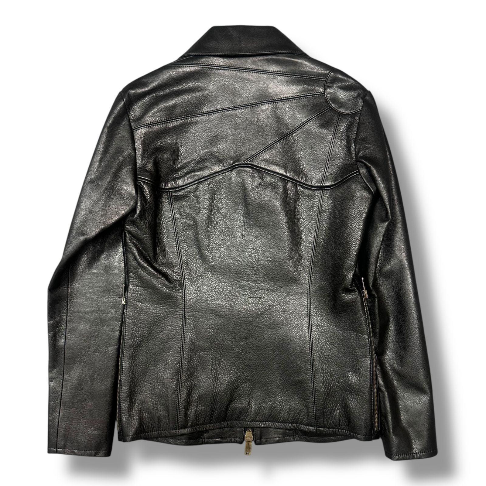 参考上代297000円 未使用 cuervo bopoha SMOKE BUFFALO LEATHER JACKET