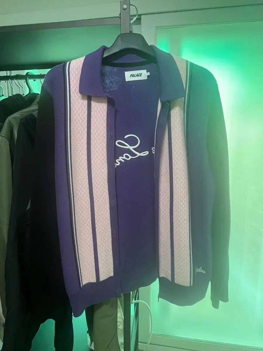 パレス PALACE London Knitted POLO カーディガン L