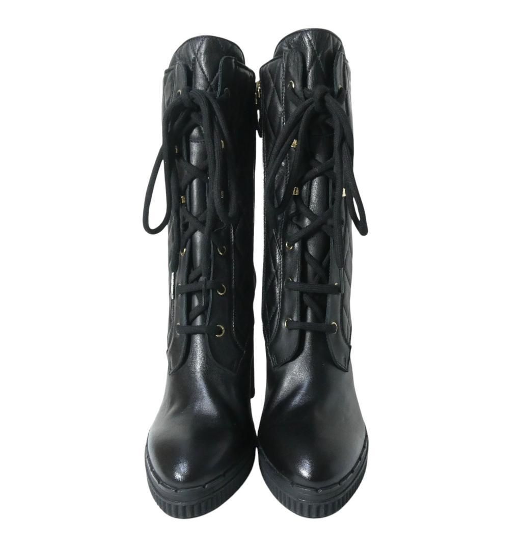 新品同様 TOD'S トッズ サイズ約24cm レザー キルティング レース