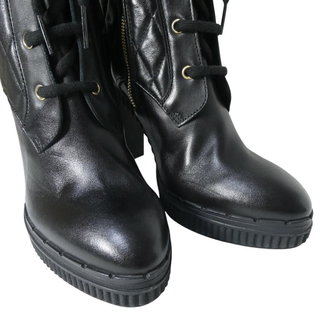 新品同様 TOD'S トッズ サイズ約24cm レザー キルティング レース