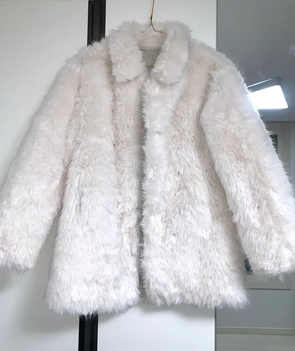 ヴィンテージ 白 ファージャケット