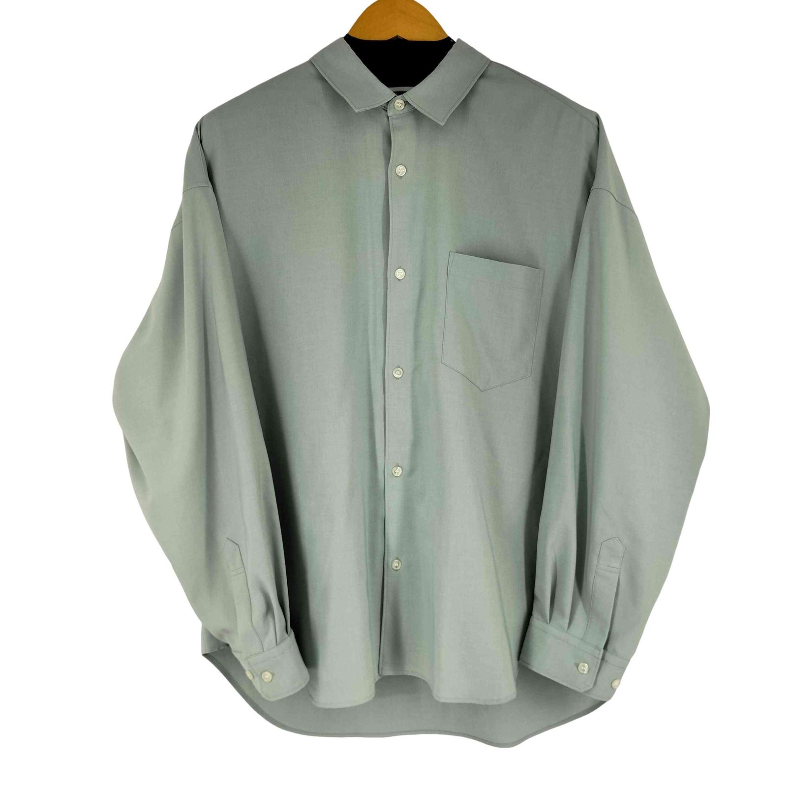 タグ付き未使用★コンフォートリラックスシャツ　パブリックトウキョウ　緑　S 2025年秋冬 新色追加〉コンフォートリラックスシャツ（シャツ/ブラウス