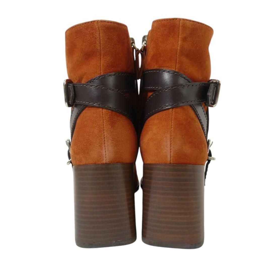 極美品 TOD'S トッズ サイズ39 約26㎝ スエード×レザー ベルト ポイン