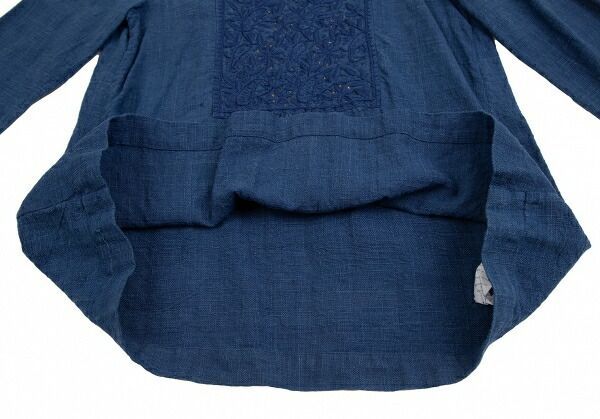 45rpm 45R 藍染刺繍デザインブラウス 青 - メルカリ